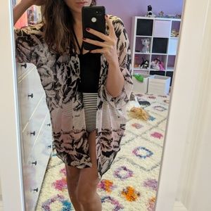 Express kimono swim cover-up